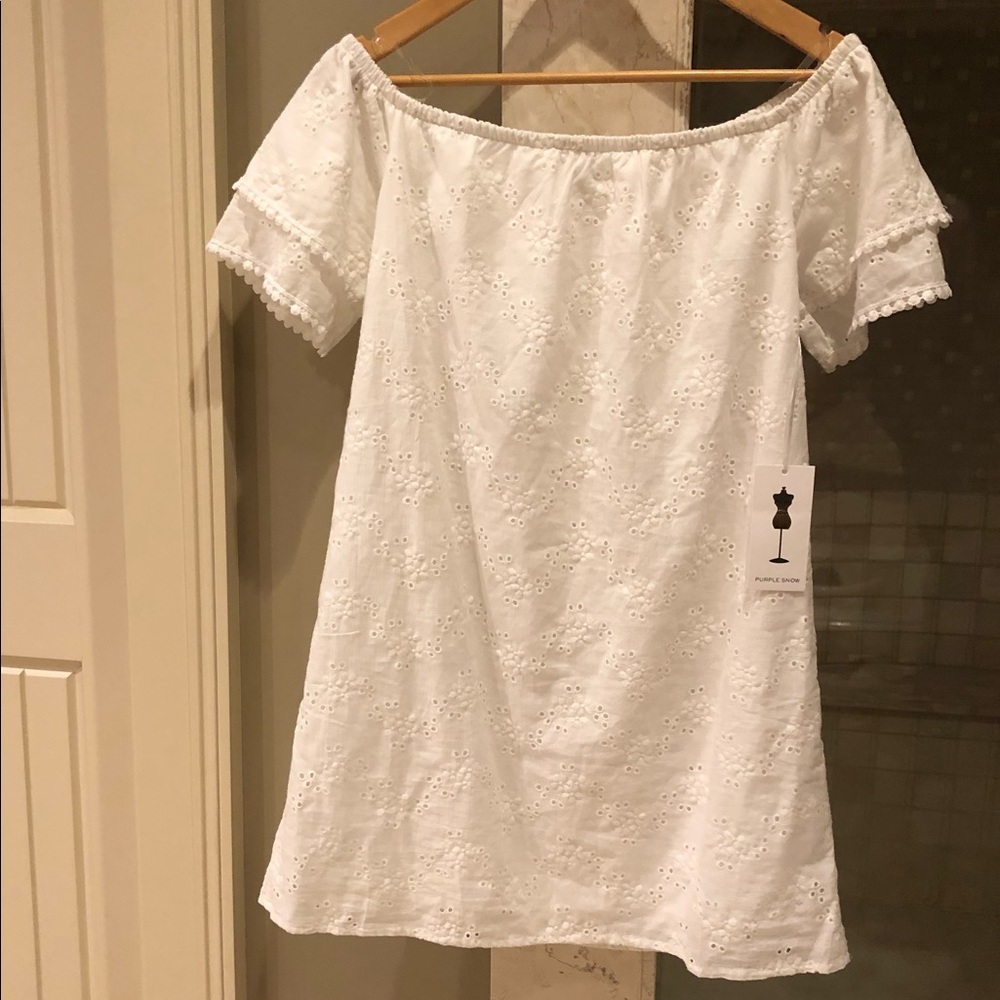 White Eyelet Dress